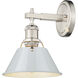 Orwell 1 Light 8.5 inch Pewter Vanity Light Wall Light in Dusky Blue